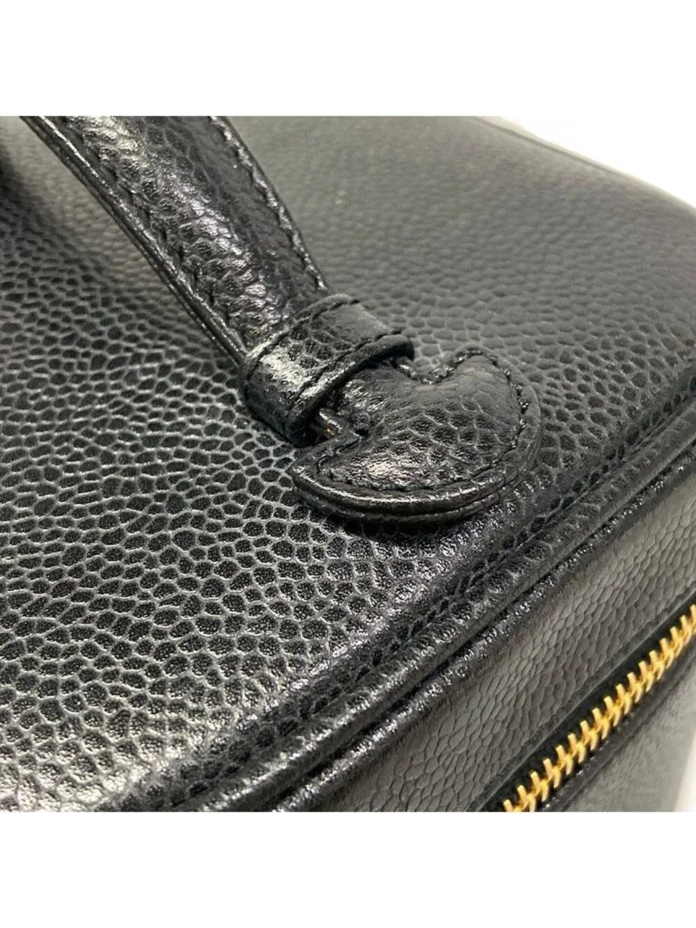 Chanel Vanity Bag Black Gold